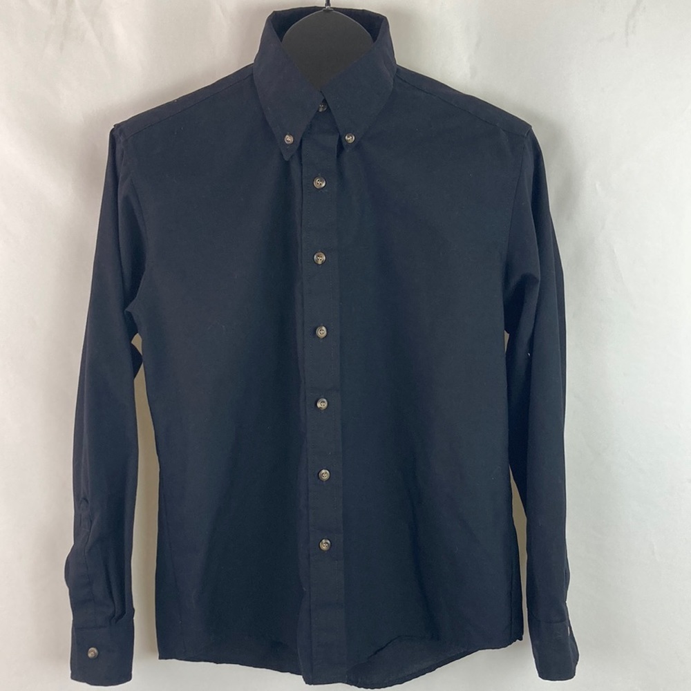 𝅺RED Kap Black Uniform Button Down Shirt